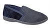 Lewis Striped Twin Gusset Slipper Navy