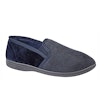 Lewis Striped Twin Gusset Slipper Navy