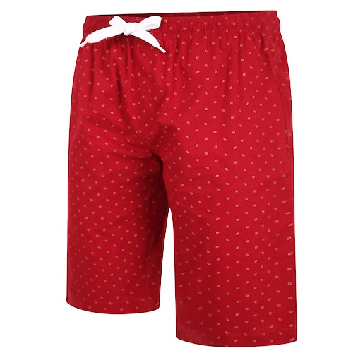 Bigdude Pyjama Lounge Shorts Rot