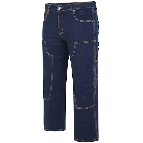 Bigdude Stretch-Utility-Jeans in dunkler Waschung