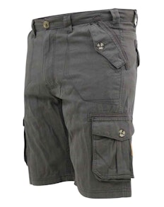 D555 Cargo-Shorts aus Melton-Baumwolle Dunkelgrau