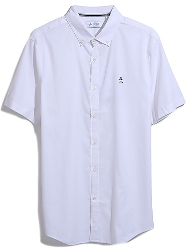 Original Penguin S/S Oxford Stretch Shirt Bright White