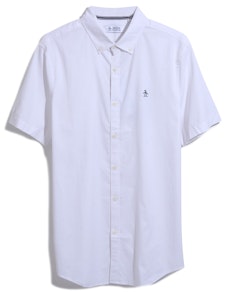 Original Penguin S/S Oxford Stretch Shirt Bright White