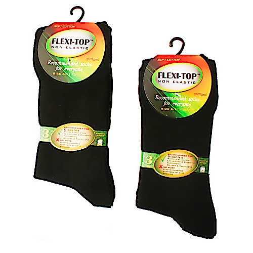 Flexi-Top Diabetic Socks Black
