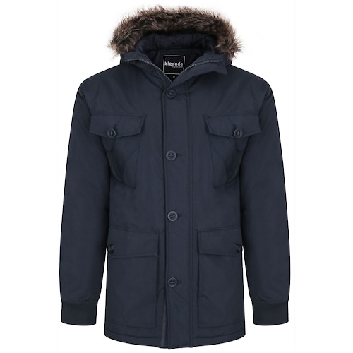 Bigdude Multi Pocket Parka Navy