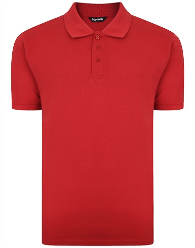 Bigdude Plain Polo Shirt Pepper Red Tall