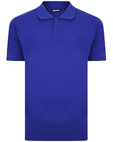 Bigdude Plain Polo Shirt Cobalt Blue Tall