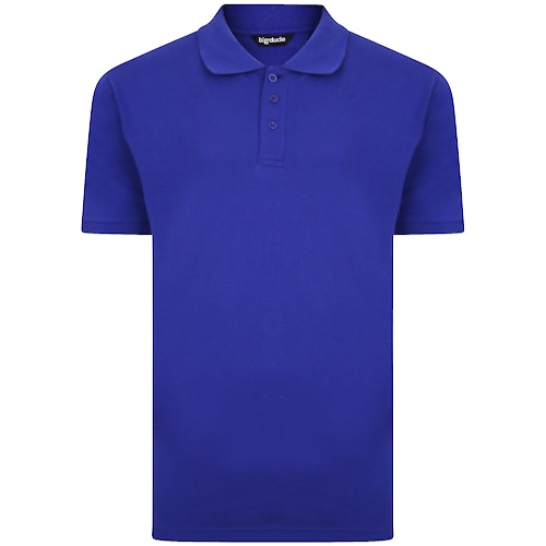 Bigdude Plain Polo Shirt Cobalt Blue