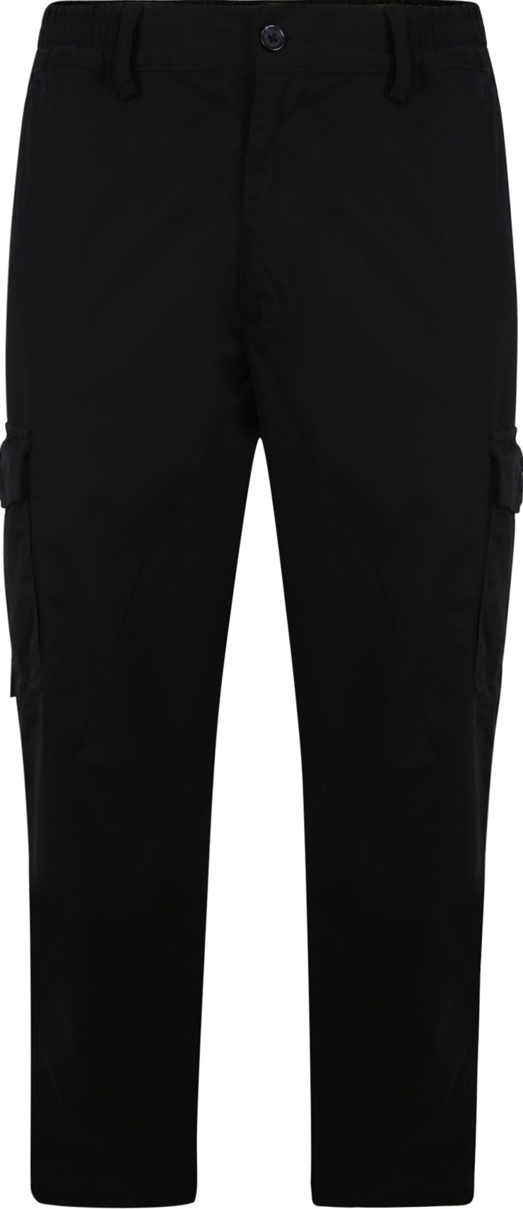 Black Elasticated Waist Trousers | New Look