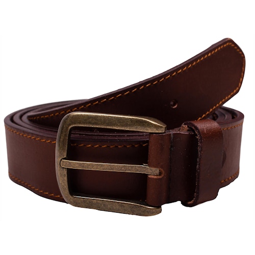 Wesley Leather Perforated Belt Brown