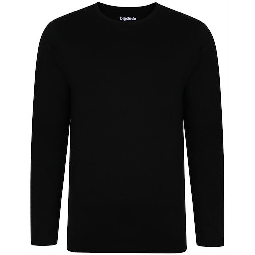 Bigdude Long Sleeve T-Shirt Black