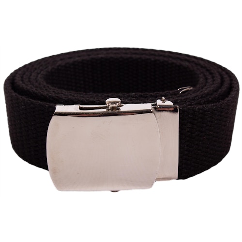 Eddie Woven Canvas Belt Black BigDude