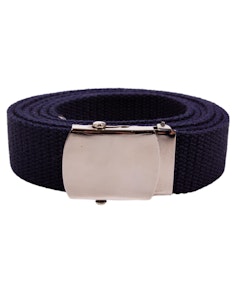 Eddie Woven Canvas Belt Navy