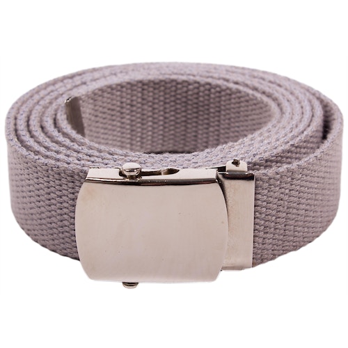 Eddie Woven Canvas Belt Grey