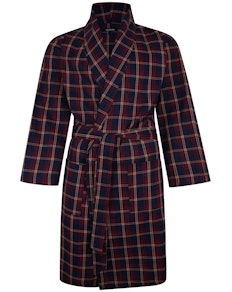 Bigdude Woven Check Dressing Gown Pepper Red