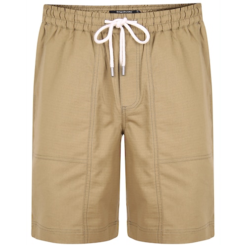 Bigdude Rip Stop Cotton Shorts Khaki