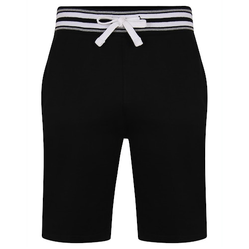 Bigdude Contrast Stripe Waistband Shorts Black