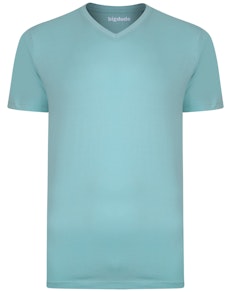 Bigdude Plain V-Neck T-Shirt Turquoise Tall