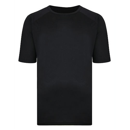Bigdude Raglan Stretch Performance T-Shirt Black