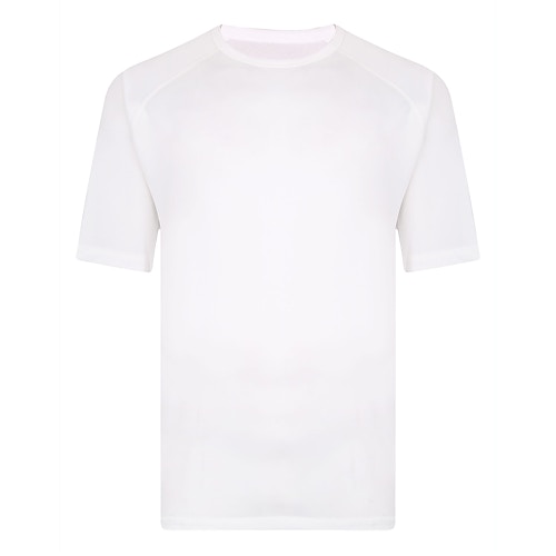 Bigdude Raglan Stretch Performance T-Shirt Weiß