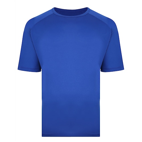 Bigdude Raglan Stretch Performance T-Shirt Royal Blue