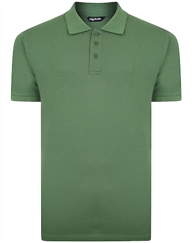 Bigdude Plain Polo Shirt Deep Green