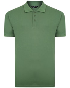 Bigdude Plain Polo Shirt Deep Green Tall