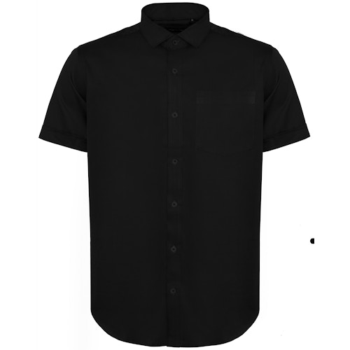 Bigdude Fine Twill Short Sleeve Shirt Black