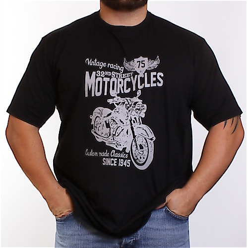 Espionage Black Motorcycle T-Shirt