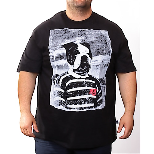 KAM Black Bull Dog Fashion T-Shirt