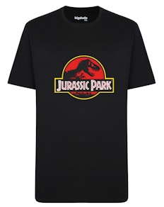 Bigdude Official Jurassic Park Print T-Shirt Black
