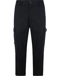 Bigdude Elasticated Waist Cargo Trousers Dark Navy