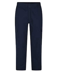 Bigdude Elasticated Waist Cargo Trousers Navy