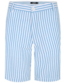Bigdude Lightweight Seersucker Shorts Blue/White