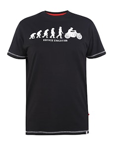 D555 Runton Evolution Print T-Shirt Black