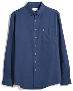 Farah Casual Button Down Collar Shirt Midnight Blue