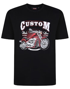 Espionage Signature Custom Print T-Shirt Black