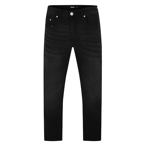 Bigdude Stretch-Jeans in schwarzer Waschung