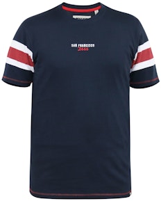 D555 Hitchin San Francisco T-Shirt Marineblau