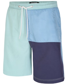 Bigdude Colour Block Swim Shorts Navy/Turquoise/Lightblue