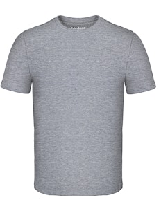 Bigdude T-Shirt mit Rundhalsausschnitt Grau Tall Fit 
