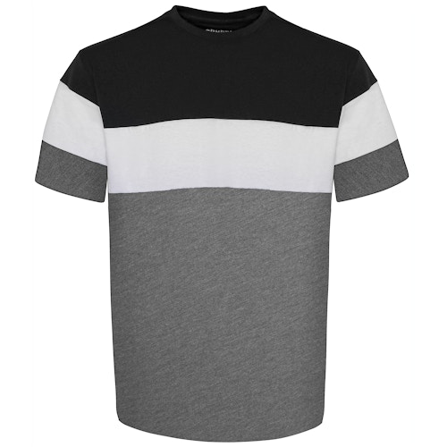 Bigdude Cut & Sew T-Shirt Black/Grey Tall