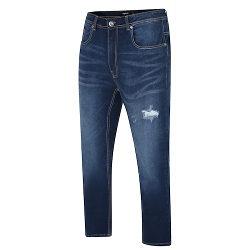 Bigdude Jeans aus Stretch-Denim im Used-Look, mittlere Waschung