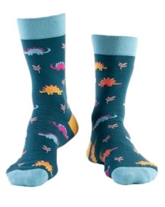 Doris & Dude Socken mit Dinosaurier-Print Blau