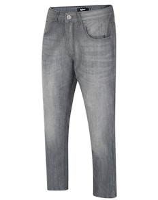 Bigdude Non-Stretch-Jeans mit gerader Passform in grauer Waschung