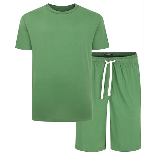 Bigdude Short Sleeve Pyjama Set Deep Green