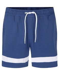 Bigdude Contrast Stripe Loopback Shorts Deep Blue