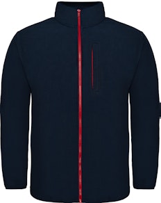Bigdude Contrast Zip Fleece Jacket Navy