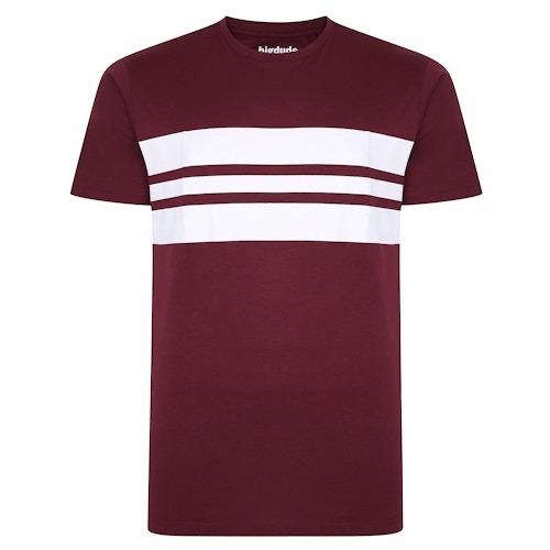 Bigdude Stripes T-Shirt Burgundy