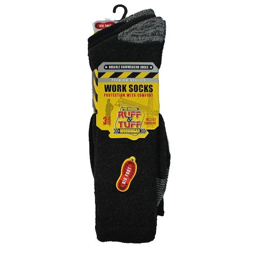 Big Foot Ruff And Tuff Work Socks Multi